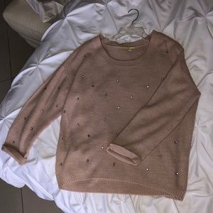 Gianni Bini Sweater With Rhinestones